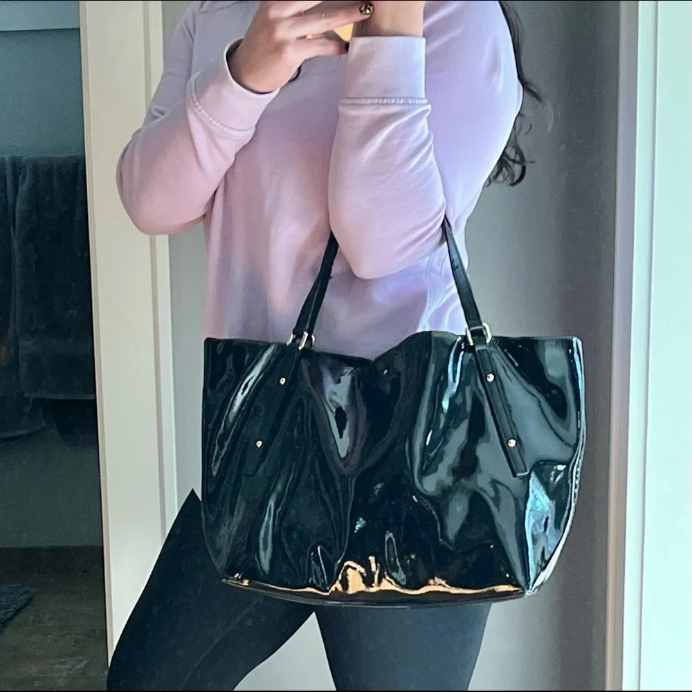 kate spade Black Patent Leather Tote